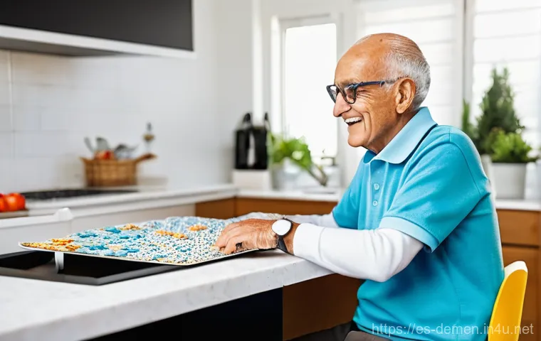 치매관리사와 지역사회 지원 사례 - **Prompt:** A serene and empathetic depiction of a caregiver finding a moment of quiet reflection an...